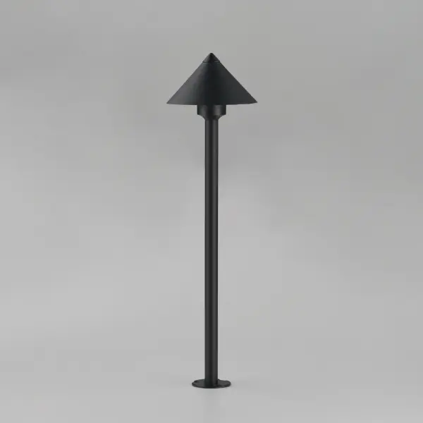 The Alumilux Bollard delivers efficient 290-lumen illumination with warm 3000K LED light in a durable aluminum construction. Perfect for pathway lighting with its 24-inch height and contemporary cone design. - alternate view