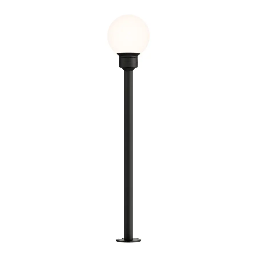 Alumilux Bollard Globe Outdoor Pathway Light - 24" Black - Image 1