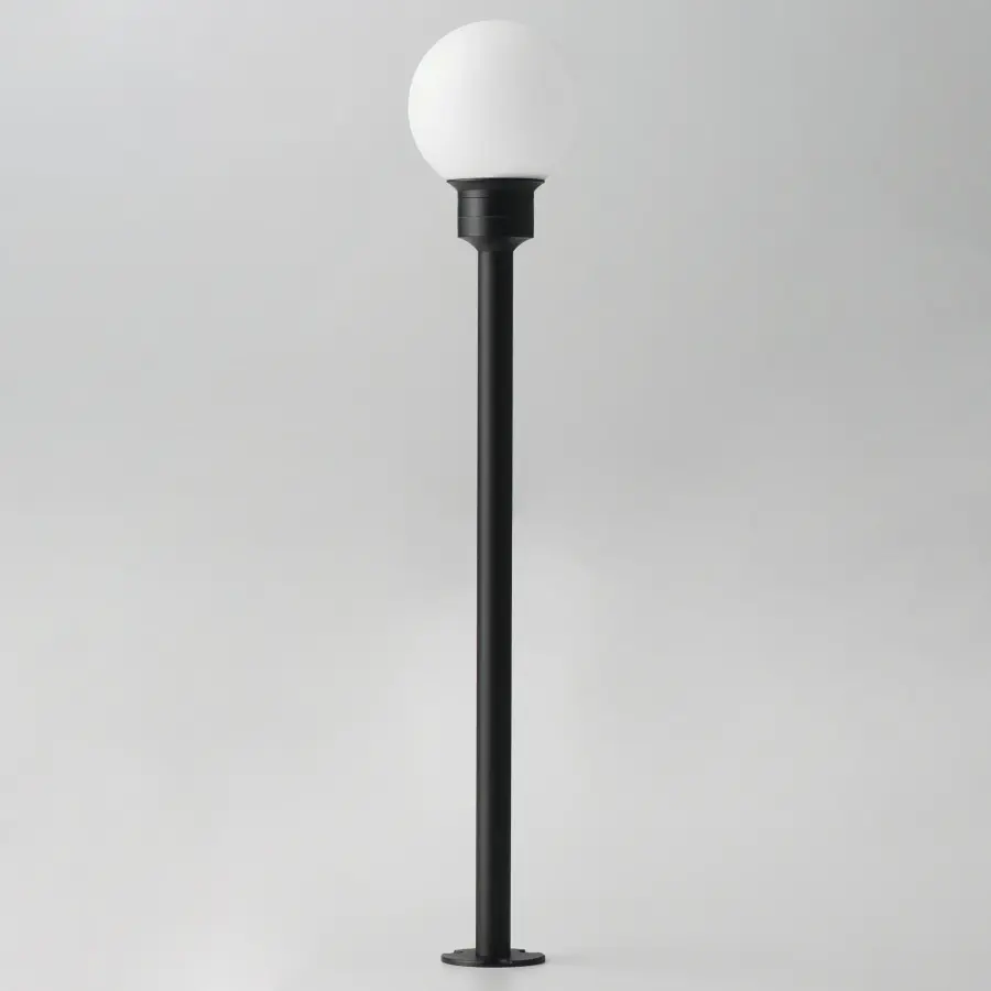 Alumilux Bollard Globe Outdoor Pathway Light - 24" Black - Image 2