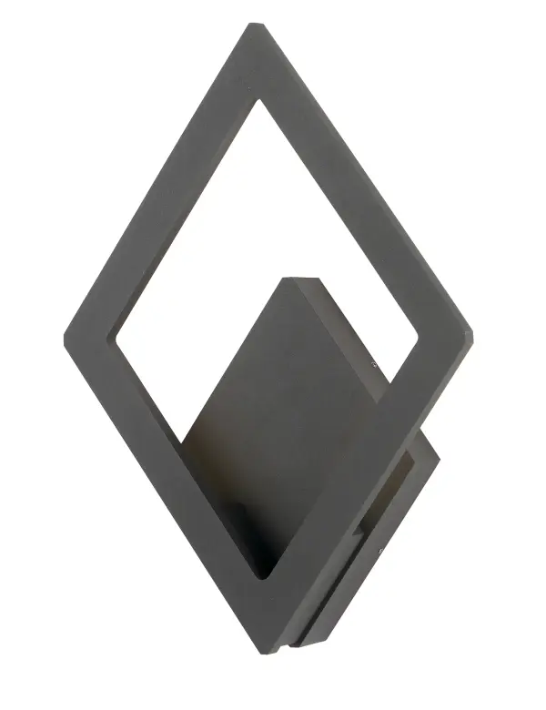 The Alumilux Rhombus delivers contemporary outdoor lighting with 945 lumens of warm 3000K LED light. Its durable aluminum construction and bronze finish provide weather-resistant style for modern exteriors.