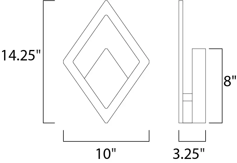 Alumilux Rhombus LED Outdoor Wall Sconce - Image 5