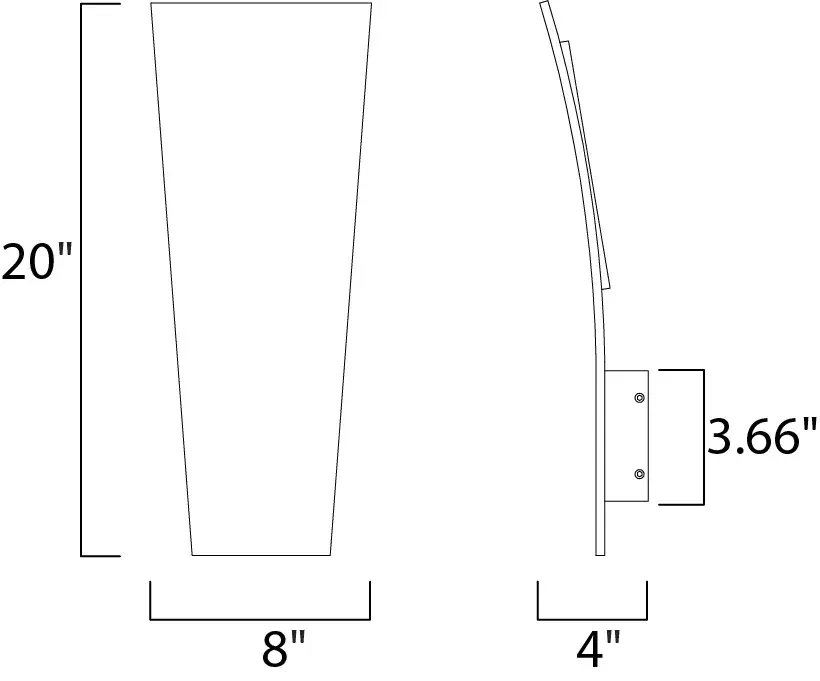 Modern LED Outdoor Sconce with High-Output Illumination - Image 2