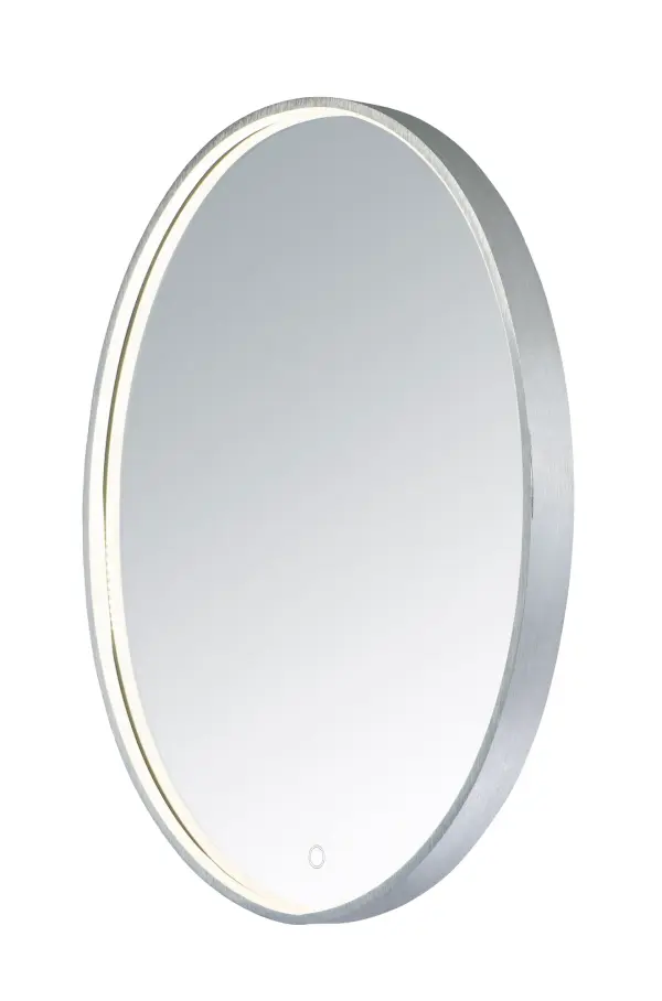 24" x 30" Oval LED Mirror with Adjustable Brightness - Image 1