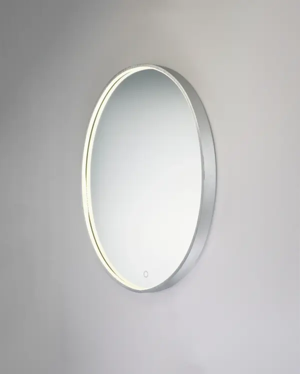 24" x 30" Oval LED Mirror with Adjustable Brightness - Image 2
