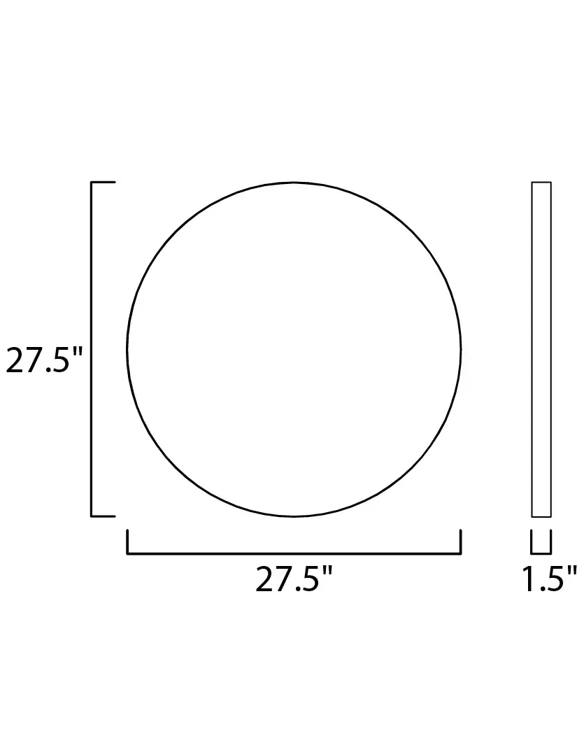 27.5" Round LED Lighted Mirror - Image 3