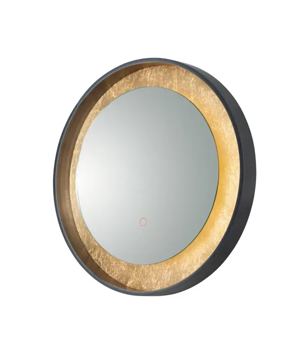 This 23.5" round LED mirror combines functional lighting with contemporary design. The integrated LED provides bright, color-accurate illumination at 3000K with 90 CRI, perfect for grooming and makeup application.