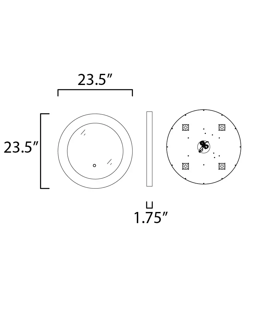 Floating LED Round Mirror 23.5" - Image 5