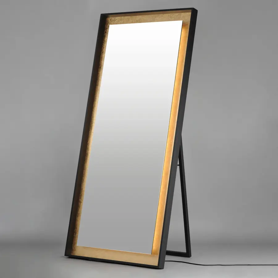 Floating 30" x 67" LED Free Standing Mirror - Image 2