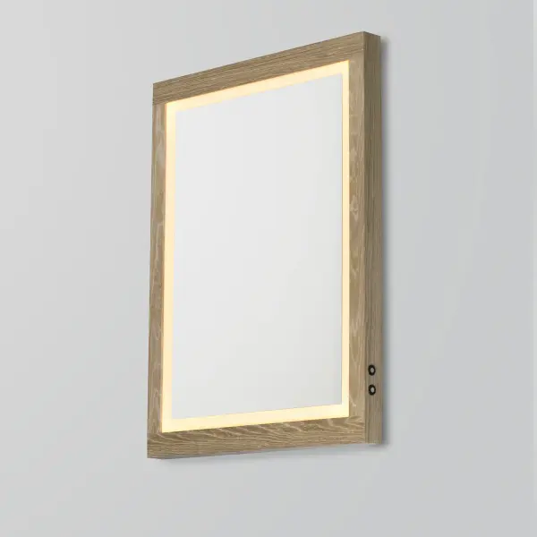 Sawyer LED Mirror with Oak Frame - Image 4
