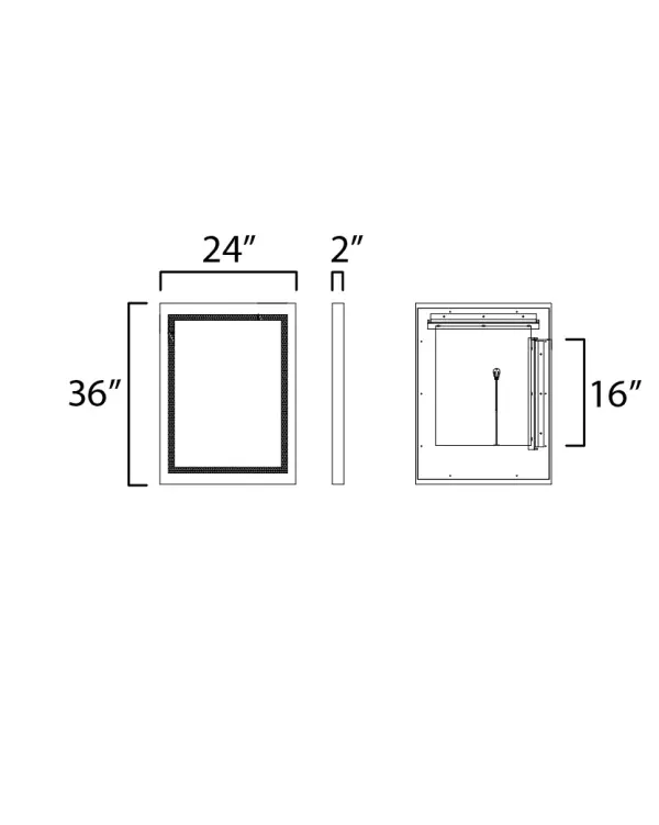 Sawyer LED Mirror with Oak Frame - Image 5