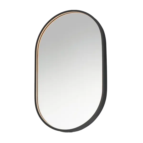 Elisse Oval LED Mirror - Black - Image 1