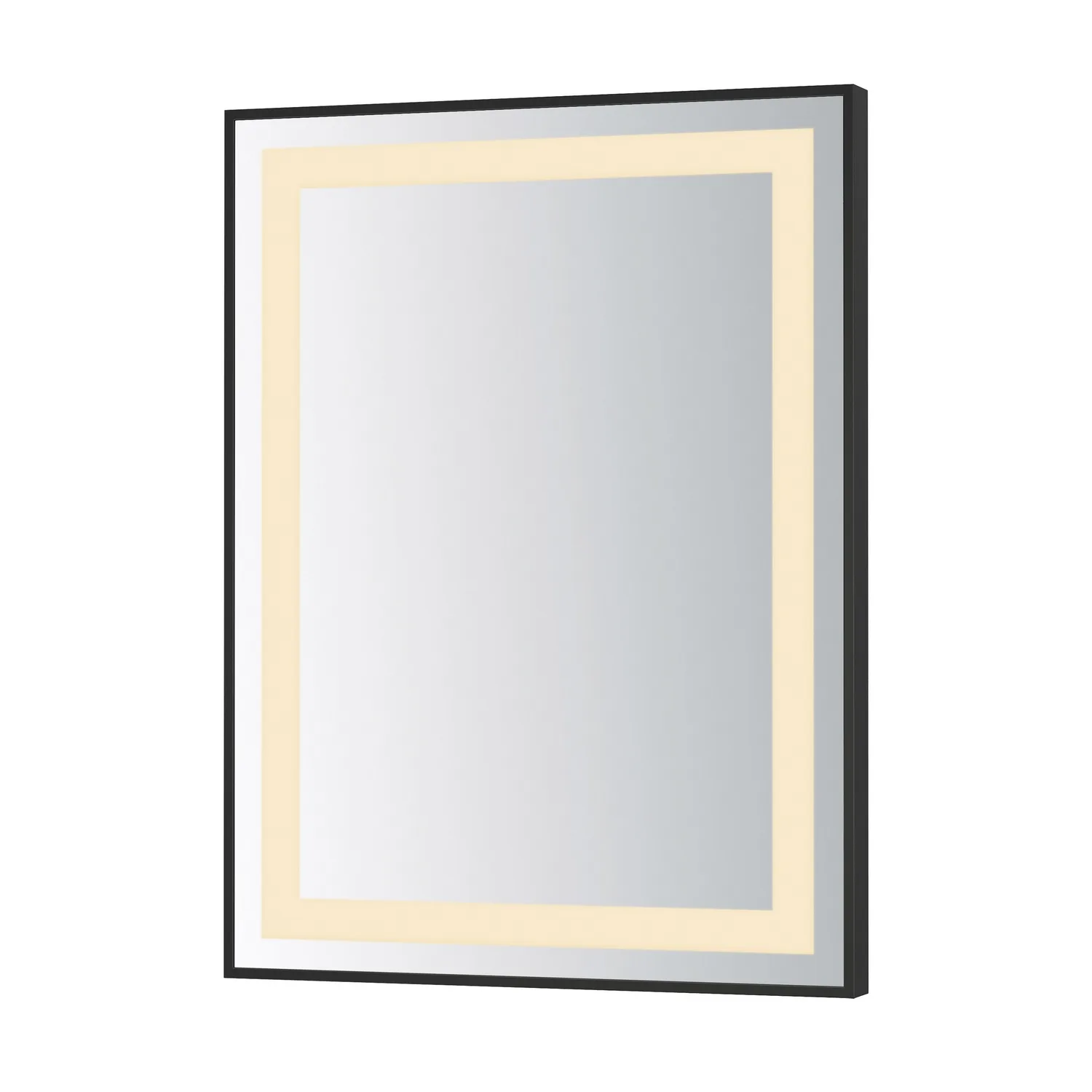 Framed LED Mirror in Black