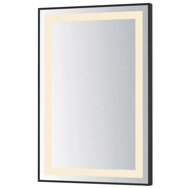 Collection: Framed Finish: Black Width: 24.00" Height: 36.00" Weight: 39.60 lb Extension from Wall: 1.50" Bulbs Included Number of Bulbs: 1 Maximum Wattage: 42.00 W Bulb Base: PCB Integrated Light Source: LED Light Output: 1050.00 lm Color Temperature: 3000 K CRI: 90 Rated Average Life: 35000 Voltage: 120.00 V Material: Steel, Glass Safety Listing: cETLus Title 24 LED Manufacturer Warranty: 3 Spec Sheet
