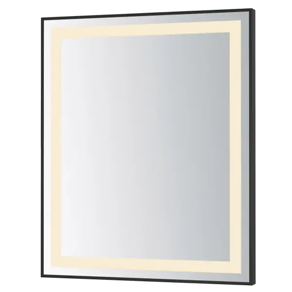 Collection: Framed Finish: Black Width: 30.00" Height: 36.00" Weight: 43.20 lb Extension from Wall: 1.50" Bulbs Included Number of Bulbs: 1 Maximum Wattage: 47.00 W Bulb Base: PCB Integrated Light Source: LED Light Output: 1200.00 lm Color Temperature: 3000 K CRI: 90 Rated Average Life: 35000 Voltage: 120.00 V Material: Steel, Glass Safety Listing: cETLus Title 24 LED Manufacturer Warranty: 3 Spec Sheet