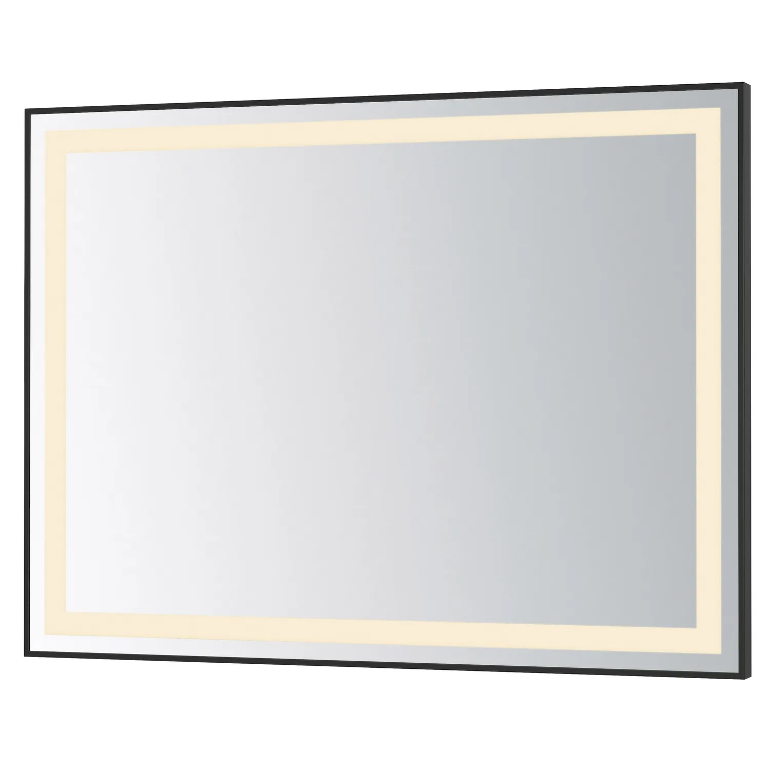 Framed LED Mirror in Black