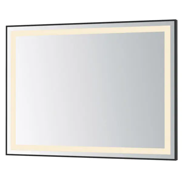 Collection: Framed Finish: Black Width: 48.00" Height: 36.00" Weight: 57.20 lb Extension from Wall: 1.50" Bulbs Included Number of Bulbs: 1 Maximum Wattage: 63.00 W Bulb Base: PCB Integrated Light Source: LED Light Output: 1600.00 lm Color Temperature: 3000 K CRI: 90 Rated Average Life: 35000 Voltage: 120.00 V Material: Steel, Glass Safety Listing: cETLus Title 24 LED Manufacturer Warranty: 3 Spec Sheet