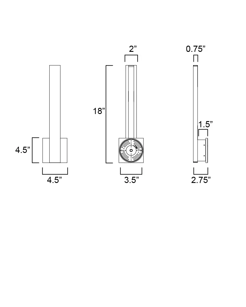 Alumilux Line 5CCT 18" LED Outdoor Wall Sconce - Image 5