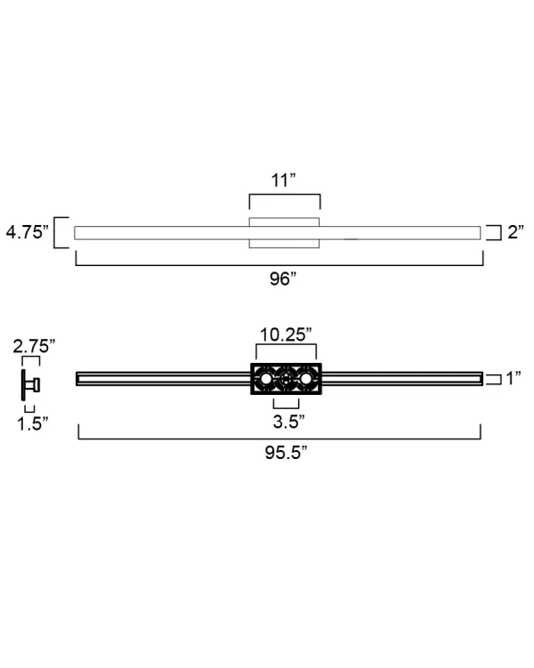 Alumilux Line 5CCT 96" LED Outdoor Wall Sconce - Image 5