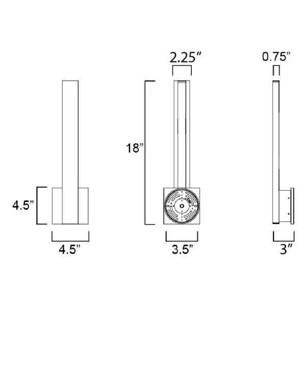 The Alumilux Sideline delivers clean, contemporary style with its wide aluminum profile and continuous side-glow LED design. Wet-rated durability meets energy-efficient performance in a fixture that enhances modern exteriors. - alternate view