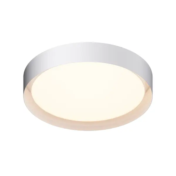 The Echo 24" flush mount delivers 2400 lumens of bright, evenly diffused LED light through its acrylic inner shade and metal drum exterior. Perfect for contemporary spaces needing ample illumination with minimal ceiling intrusion.