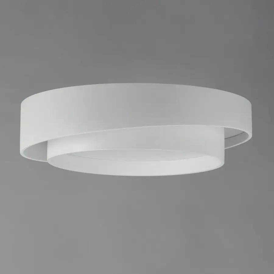 Ziggurat 19.75" LED Flush Mount in White - Image 2
