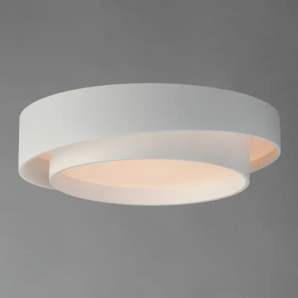 Ziggurat 19.75" LED Flush Mount in White - Image 3