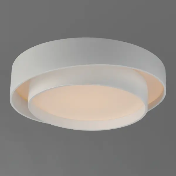 Ziggurat 19.75" LED Flush Mount in White - Image 4