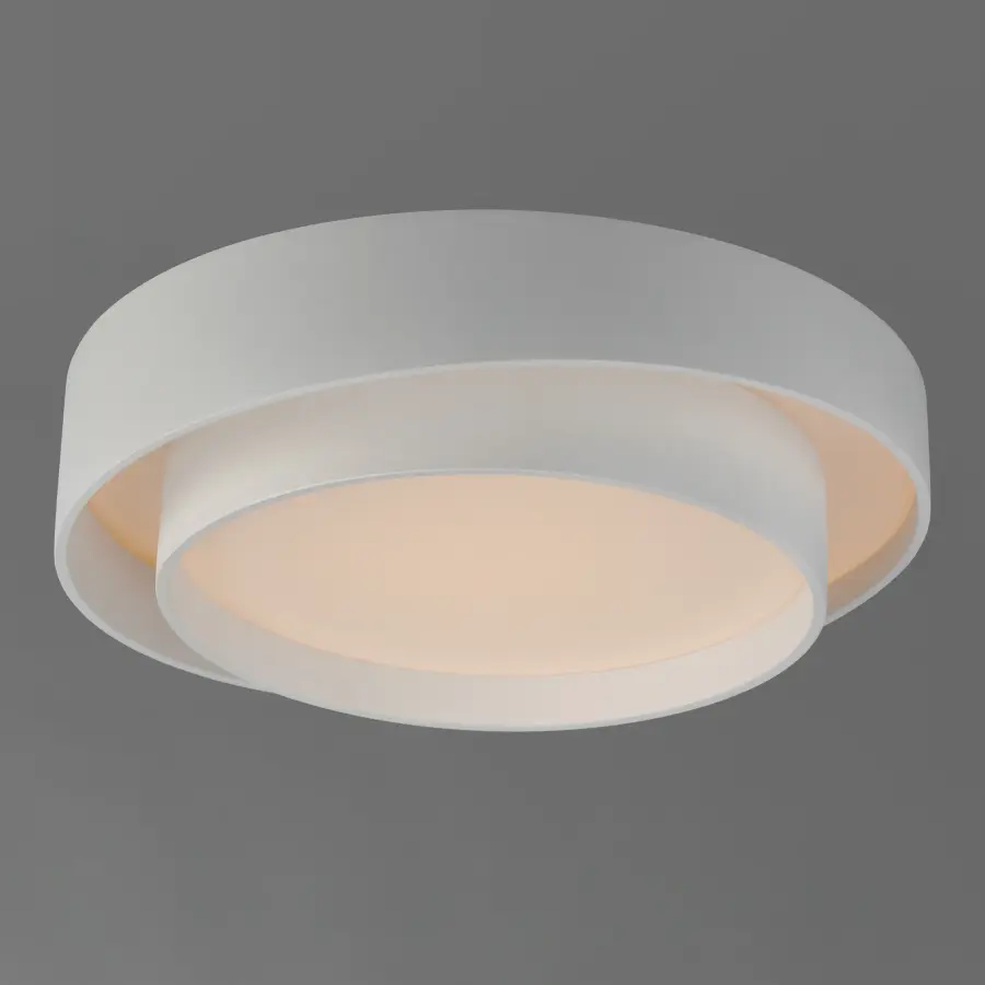 Ziggurat 19.75" LED Flush Mount in White - Image 4