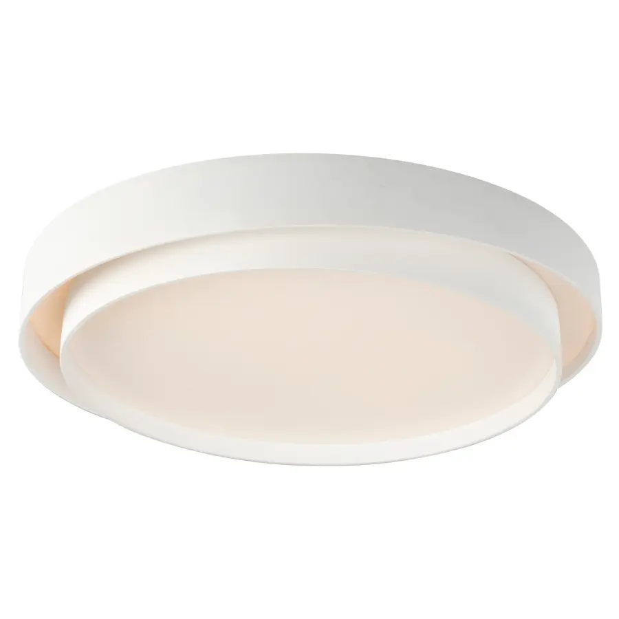 Ziggurat 31.5" LED Flush Mount in White - Image 1