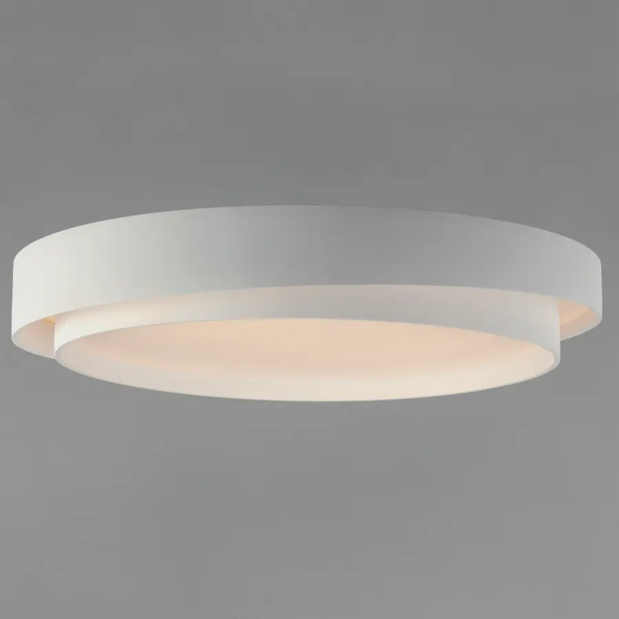 Ziggurat 31.5" LED Flush Mount in White - Image 3