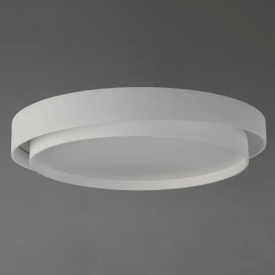 Ziggurat 31.5" LED Flush Mount in White - Image 4