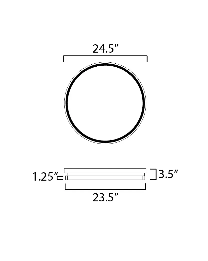 Groove 24" Flush Mount with 5CCT Select - Image 2