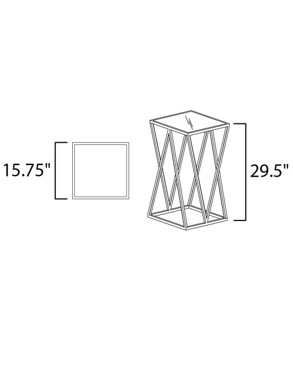 Sculptural Contemporary Table Lamp with Mirror-Like Chrome Finish - Image 5