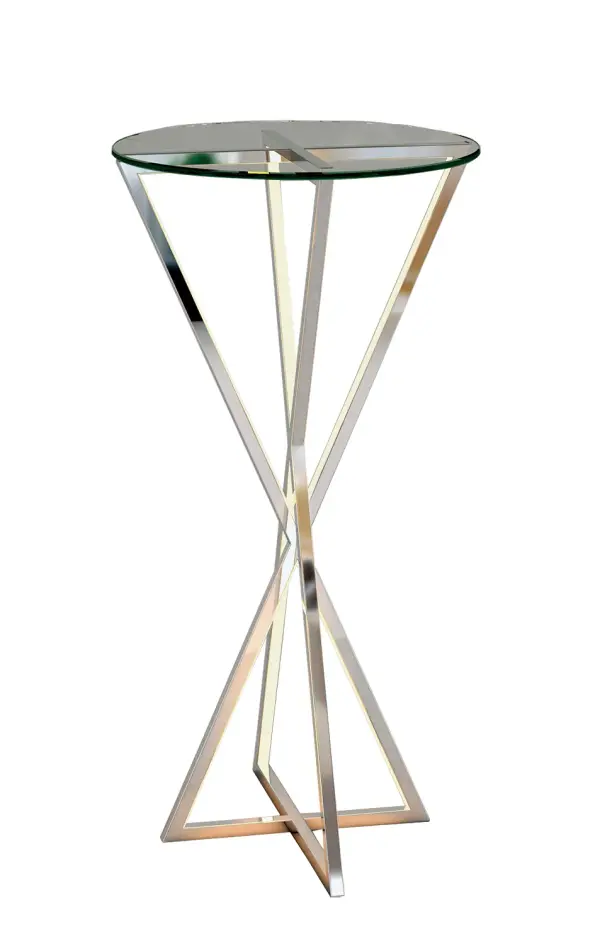 The York LED Accent Table combines refined tripod styling with integrated LED illumination. Its polished chrome finish and glass elements create a sophisticated accent piece that works in both residential and hospitality settings.