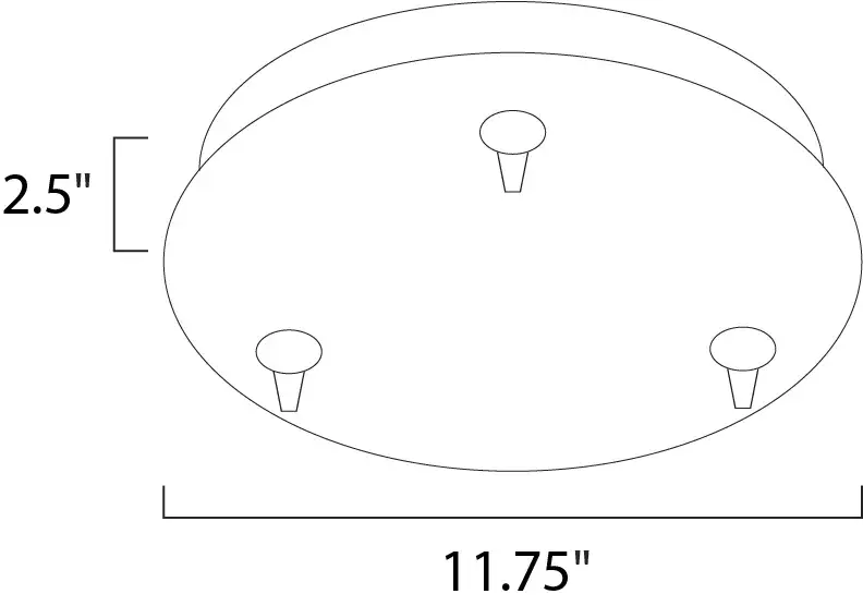 RapidJack LED 3-Light Pendant Canopy - Image 2