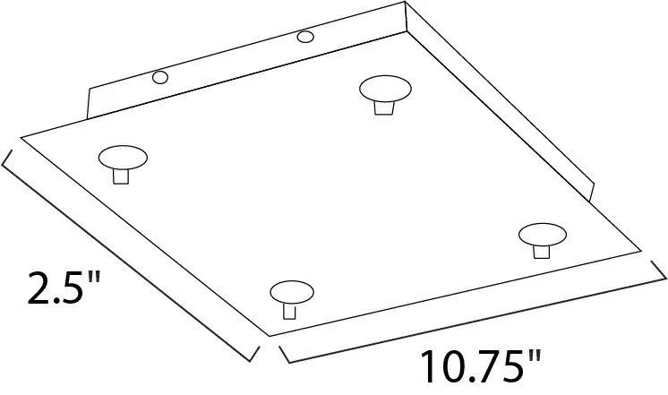 RapidJack Xenon 4-Light Pendant Canopy - Image 2
