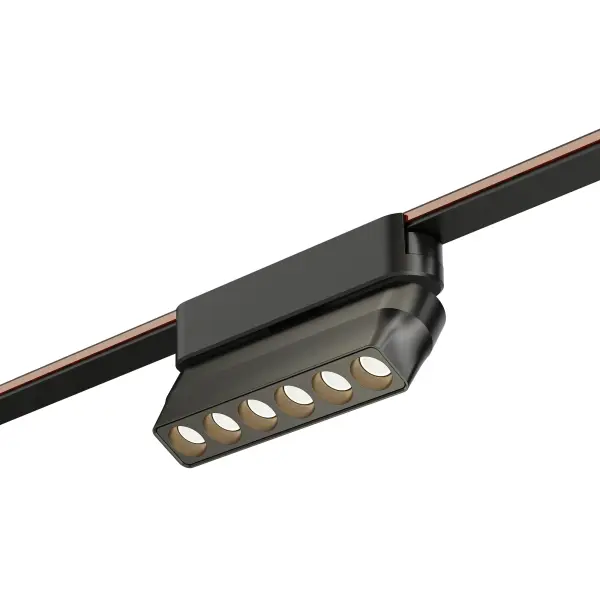 The Continuum track light head delivers focused 450-lumen illumination with a sleek 5-inch profile. Its snap-in design and gimbal optic allow quick installation and precise light direction for accent and task lighting. - alternate view