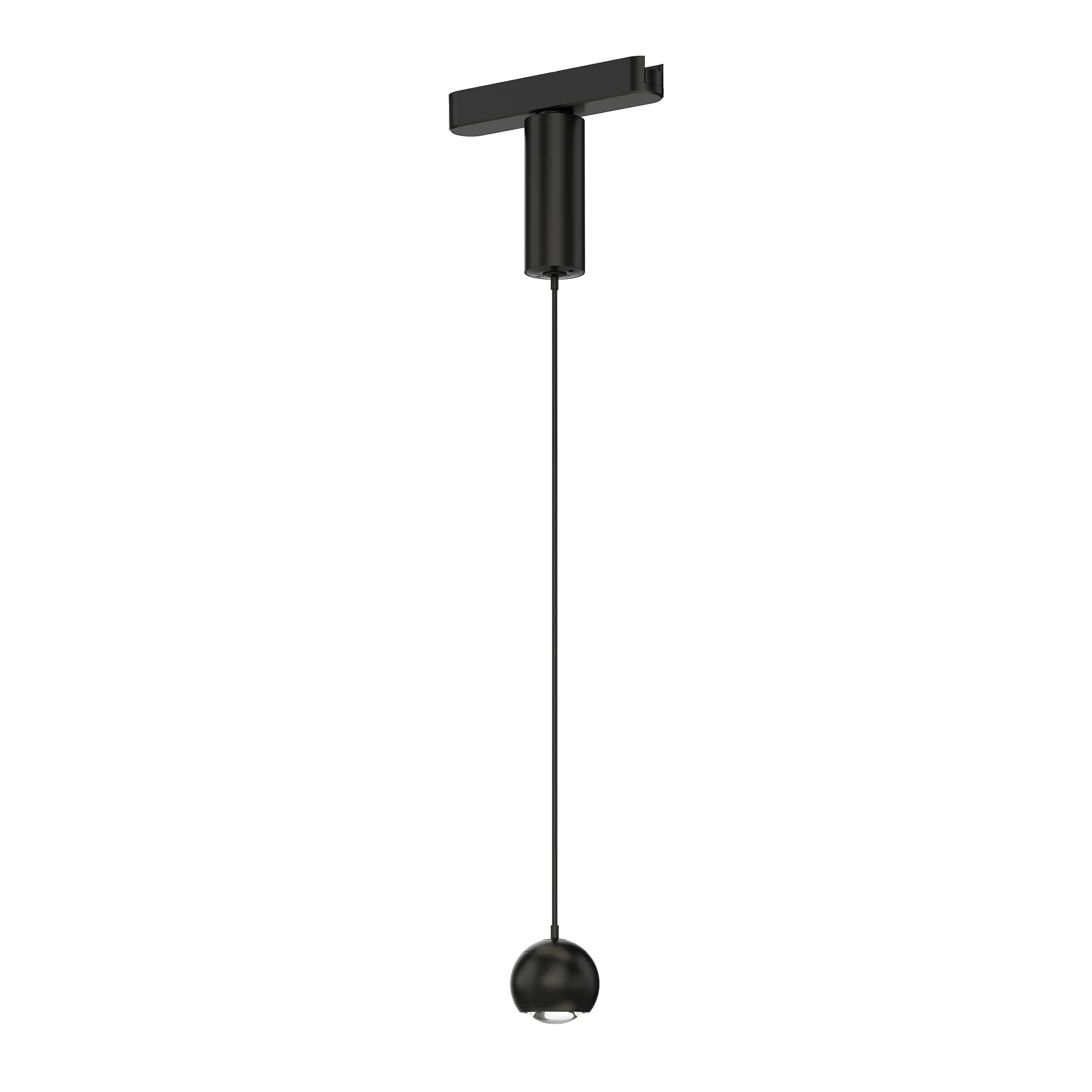 Continuum 2" Sphere Track Pendant in Black