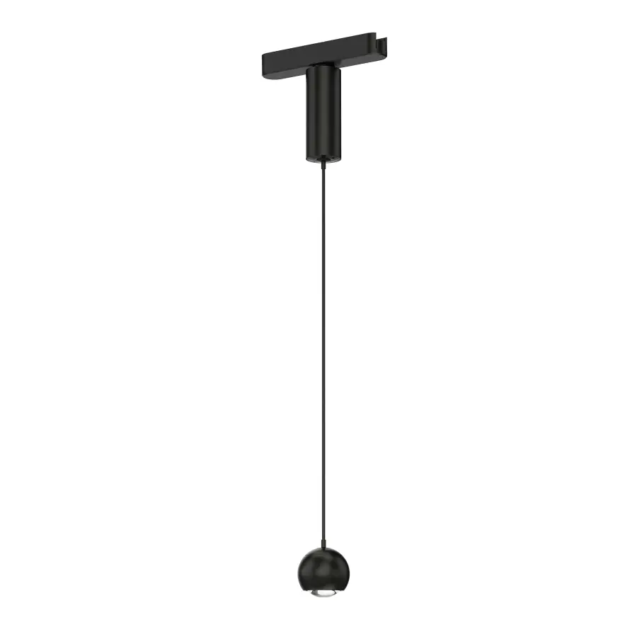 Continuum 2" Sphere Track Pendant in Black