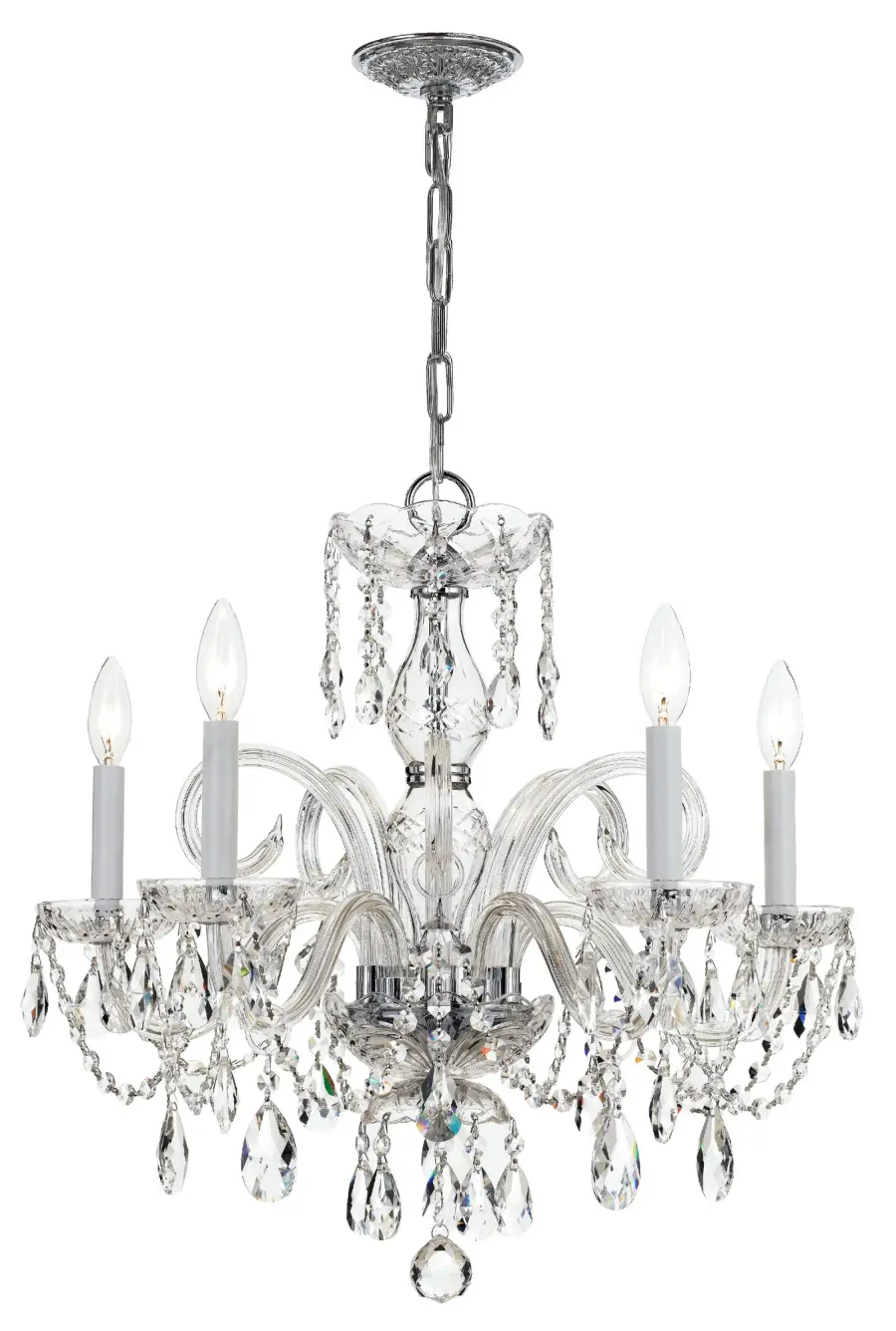 Traditional Crystal 22" Chandelier - Image 4