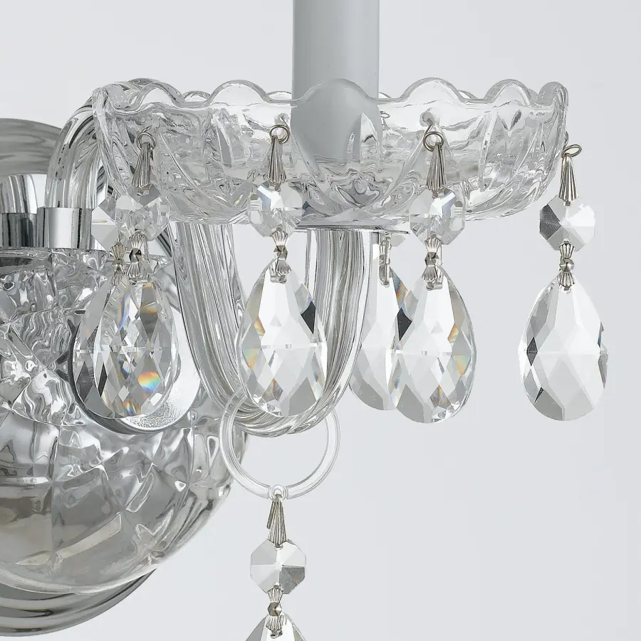 Traditional Crystal 5" Wall Sconce - Image 3
