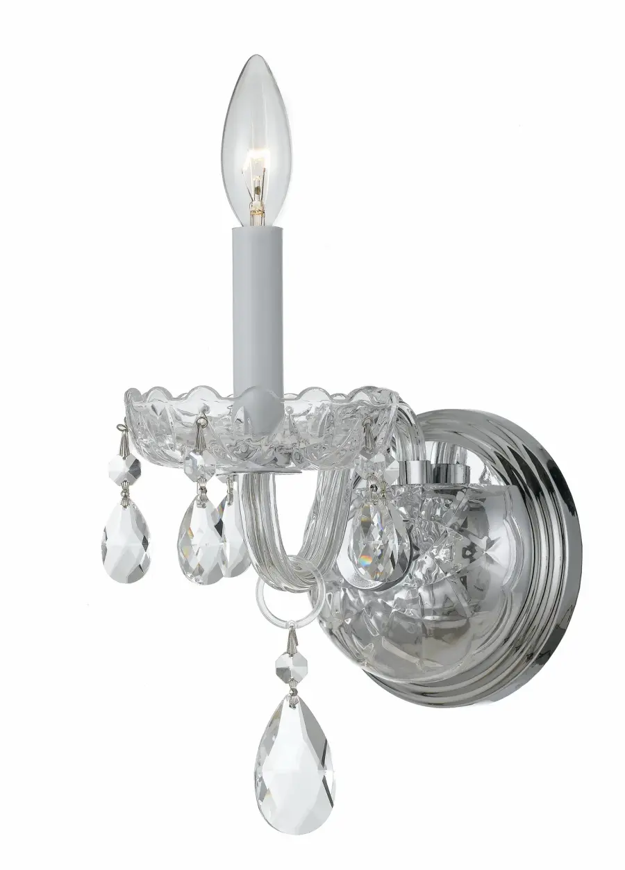 Traditional Crystal 5" Wall Sconce - Image 1