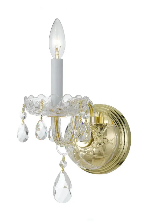 Traditional Crystal 5" Wall Sconce - Image 17