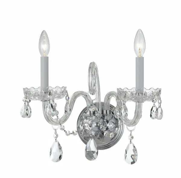 Traditional Crystal 15" Wall Sconce - Image 6