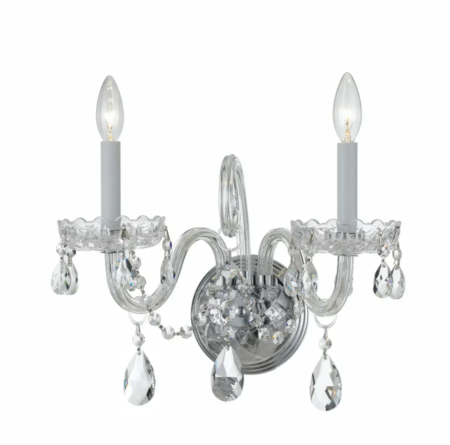 Traditional Crystal 15" Wall Sconce - Image 6