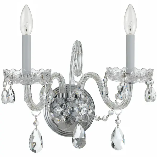 Traditional Crystal 15" Wall Sconce - Image 7