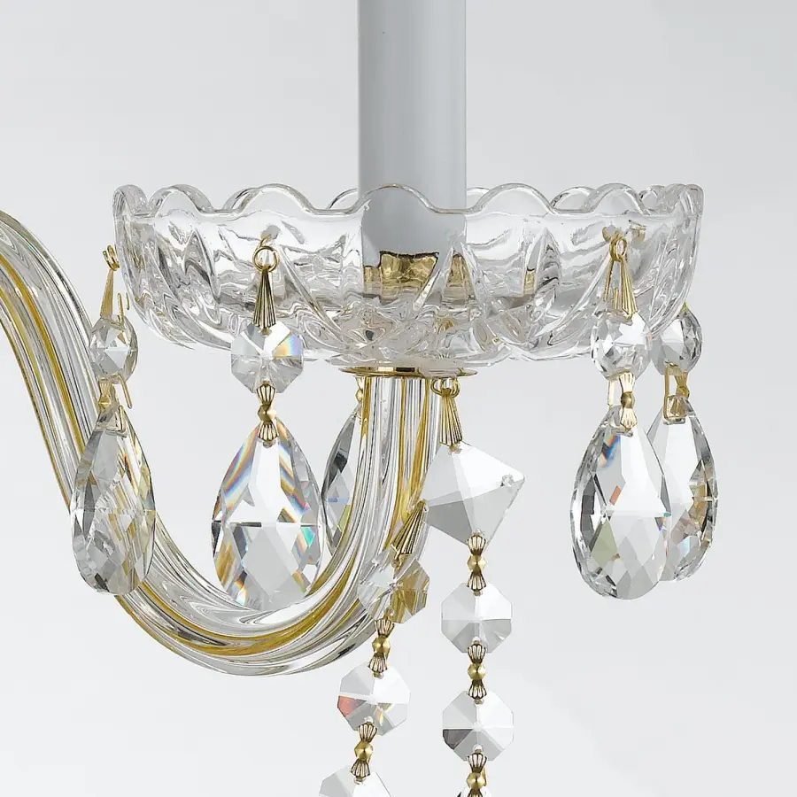 Traditional Crystal 15" Wall Sconce - Image 9