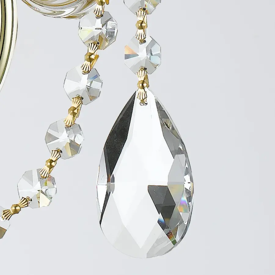 Traditional Crystal 15" Wall Sconce - Image 15