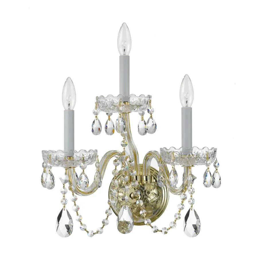 Traditional Crystal 15" Wall Sconce - Image 18
