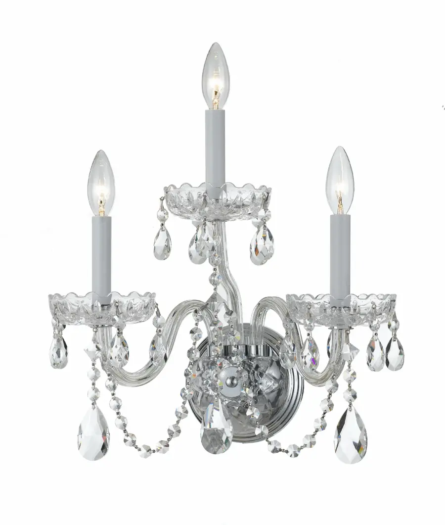 Traditional Crystal 15" Wall Sconce - Image 6